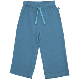 F+S24 Pantalon en mousseline bleu acier, Enfant Terrible