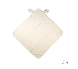 Serviette à capuche avec oreilles 100x100, Popolini