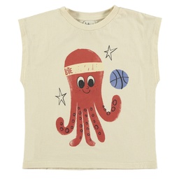 Ärmelloses Oktopus T-Shirt, LötieKids