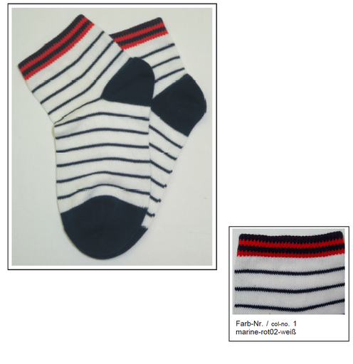 [12871 1-2] Sneaker Socken, Grödo , 19-22