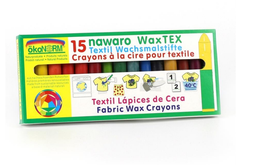 [76315] WAX Tex nawaro, Textil Wachsmaler - 15 Farben , ökonorm