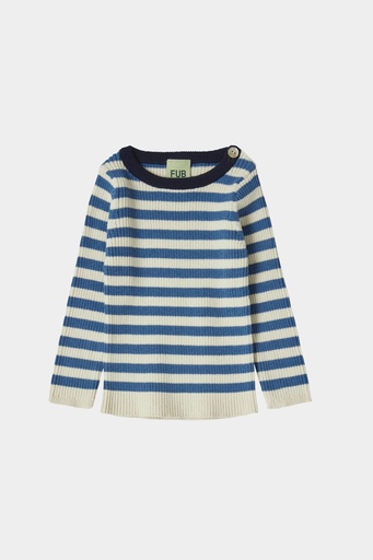 Baby Striped Rib Blouse, FUB