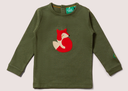 Baby Langarm-shirt mit Littel Fuchs, LGR