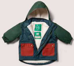 Manteau d'hiver imperméable "Blauer Farbblock", LGR 