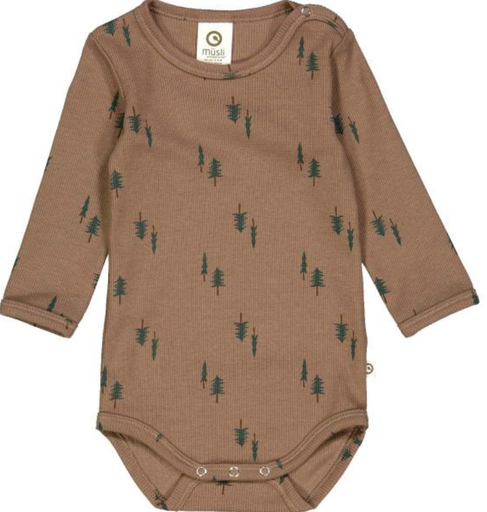 Baby Langarm Body, Müsli