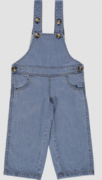 Latzhose Quetsche Denim Blue, Poudre Organic