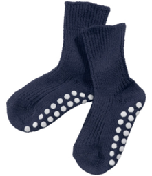 Grobstrick Stoppersocken 100% Wolle, Hirsch Natur