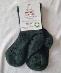 Socken aus 100 % Wolle, Hirsch-Natur
