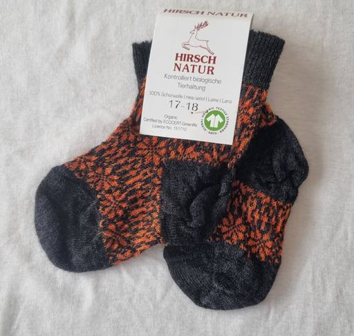 Socks 100% Wool, Hirsch-Natur