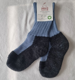 Socken aus 100% Wolle, Hirsch-Natur