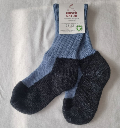 Chaussettes 100% Laine, Hirsch-Natur