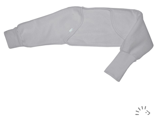 [Art.Nr.090700-50/473-grau] Sleeping bag sleeves cotton fleece, Popolini