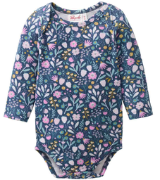 Baby Langarmbody "Blumen", PWO
