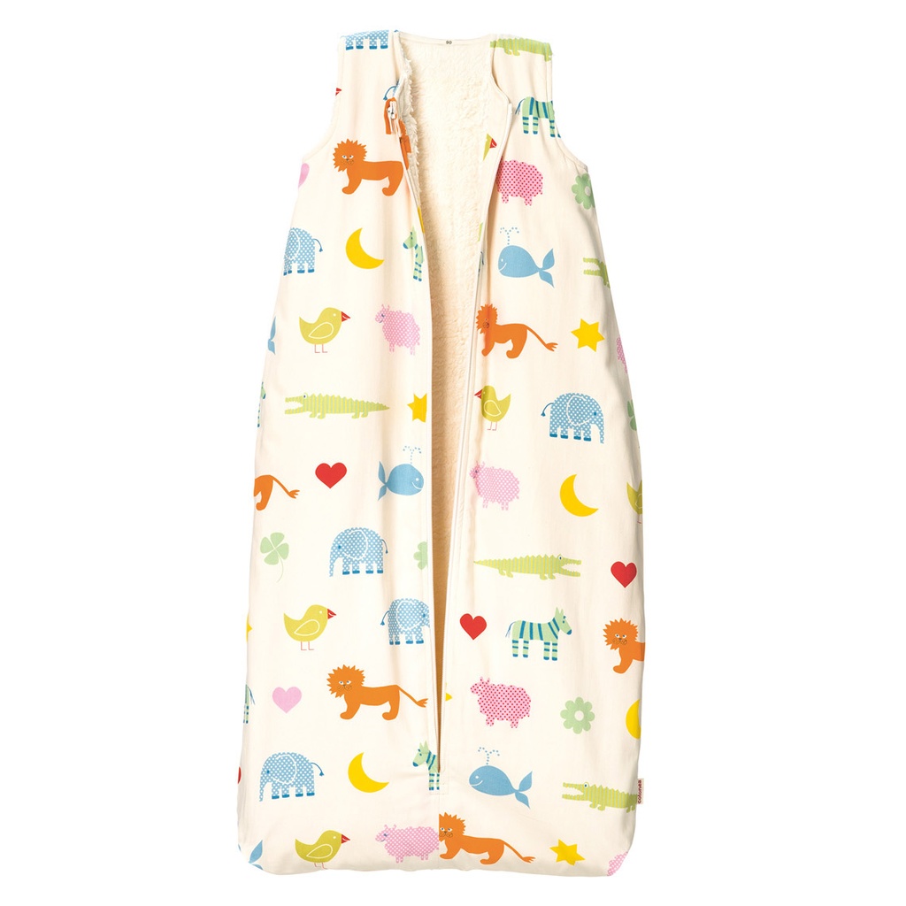 Sac de couchage pour enfants avec doublure en peluche sans manches Cotonea 