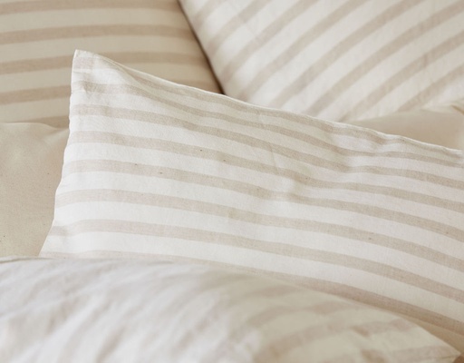 [CR2PU-G001-016] Garniture de lit PUR rayures, Cotonea 