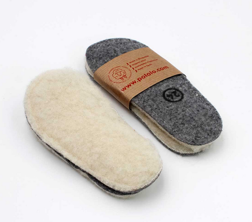 Semelles intérieures en laine chaussures pieds nus, Pololo