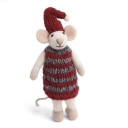 Petite souris blanche avec robe, Gry et Sif