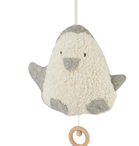 [Art.Nr.44009] Spieluhr "Pinguin grau ", Efie