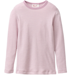 Long-sleeved shirt wool/silk striped, PWO