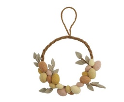 [12313] Couronne de Pâques, œufs jaunes, GRY & SIF