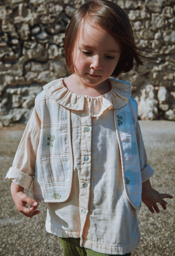 Veste Calypso Point de Croix, Poudre Organic