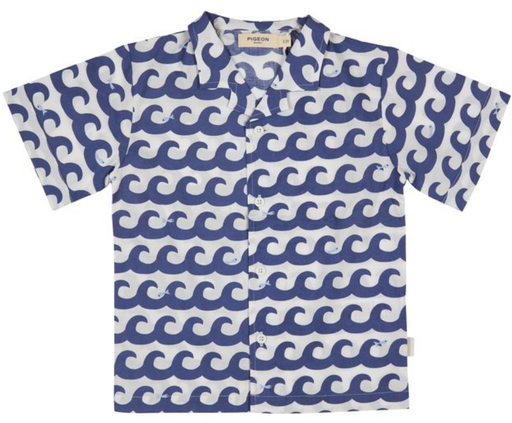 Kurzarmhemd "Waves", Pigeon Organics