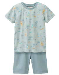 Pyjama-Set, kurz, 'Palmen', PWO