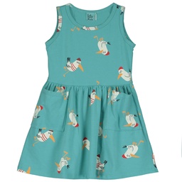 Ärmelloses Kleid mit Taschen "SEAGULLS ALLOVER", LötieKids