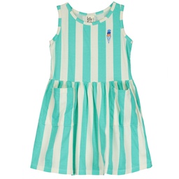 Ärmelloses Kleid mit Taschen "STRIPES & ICECREAM", LötieKids