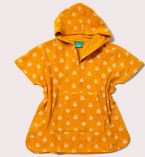 Poncho with hood, bee, LGR