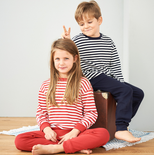 Kinder Pyjama Streifen , LC