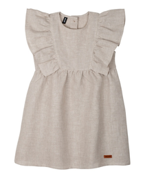 Baby-Mini Kleid Leinen beige 92, Pure Pure (LNAR)