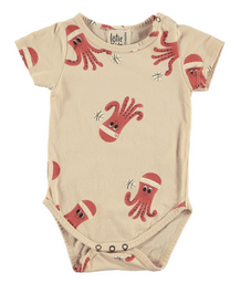 Baby Kurzarm Body octopus 6m, LötieKids (LNAR)