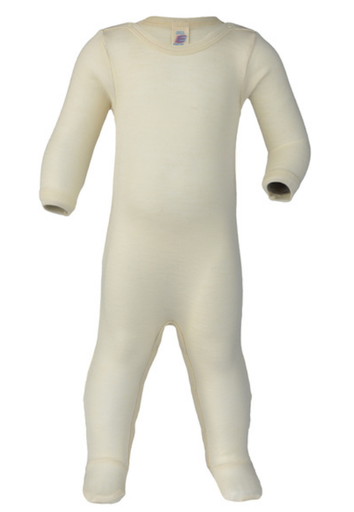 Pajamas wool/silk 62/68 natural, Engel (LNDF)