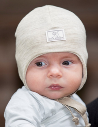 Baby Mütze W/S natur-melange 34, Pickapooh (LNCT)