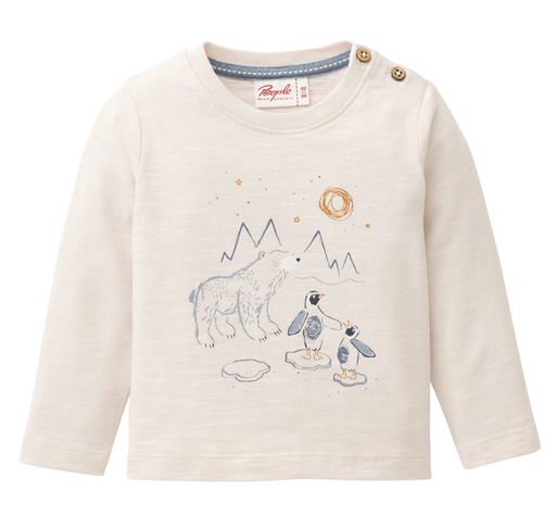 [Art.Nr.2541030-Eisbär-98/104] Long-sleeved T-shirt "Polar Bear", PWO