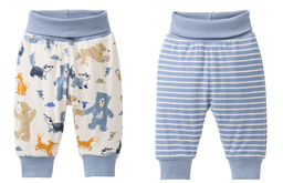 Baby reversible pants "Forest Animals", PWO