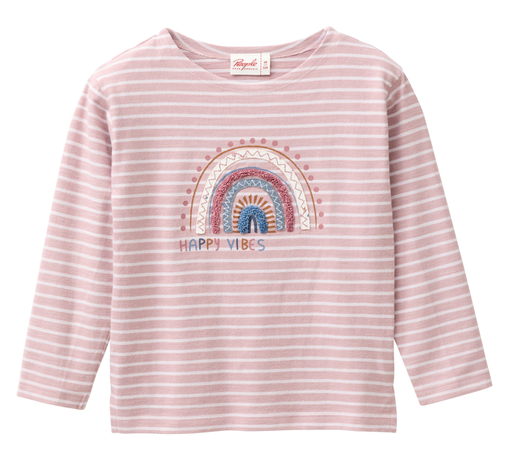 T-shirt à manches longues "Arc-en-ciel/rayé", PWO