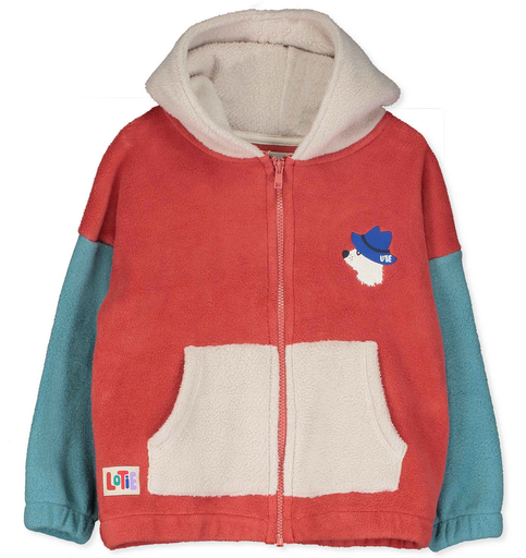 Polarjacke aus Baumwolle "Chill Dog Embroidey", Lötiekids