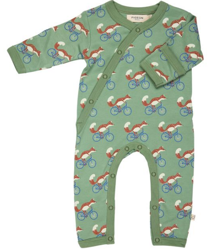 Pijama Kimono "Renard cycliste" , Pigeon organics