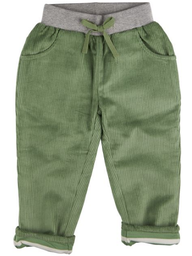 Pantalon en velours côtelé doublé, Pigeons Organics