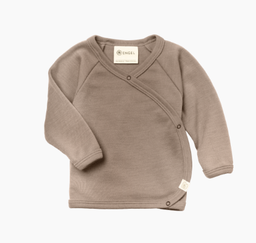  T-shirt cache-cœur pour bébé, Engel, manches longues, boutons-pression sur le côté