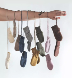 Baby Fäustel, ohne Daumen,Wollfleece, Engel