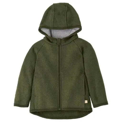 Wollwalk-Jacke mit Zipp, Disana