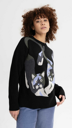 Pull en maille jacquard "FAIZA", Mela