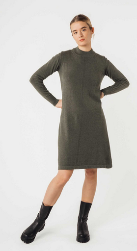 Damen Basic Feinstrick Kleid "HARLEEN", Mela