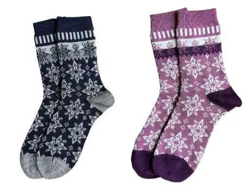 Chaussettes motif "Eisstern", Grödo