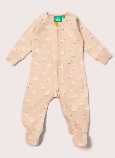Puddle Ducks Zip Organic Babygrow, LGR