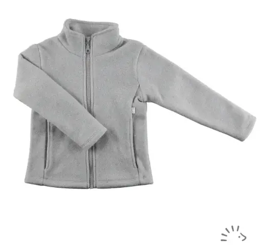 [Art.Nr.095021-50/473-110/116-grau] Cotton fleece jacket, Popolini