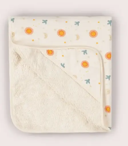 [Art.Nr.A25-803-SUN-ONE] Hooded Baby Blanket, LGR
